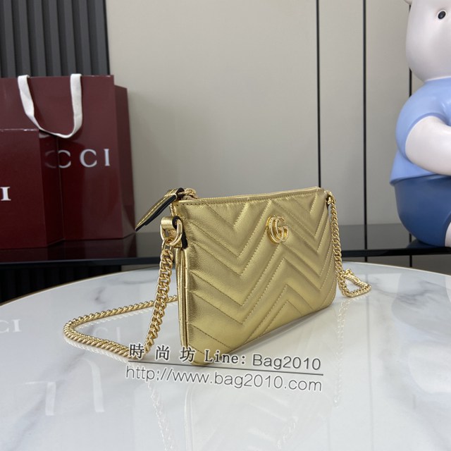 Gucci專櫃古馳最新款Marmont系列超迷你手袋鏈條女包 jh2171型號：824950